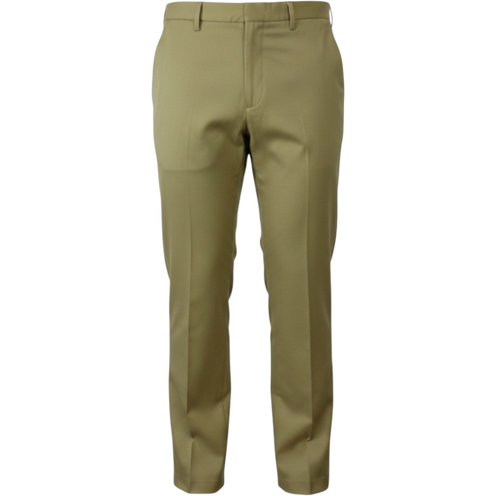 Massimo Dutti Pants Pleated Trouser Mens 35 Tan Chino Performance Designer Pants